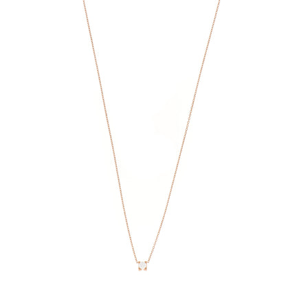 Cartier 18K Pink Gold Diamond .23ct C De Cartier Pendant Necklace 1 of 6