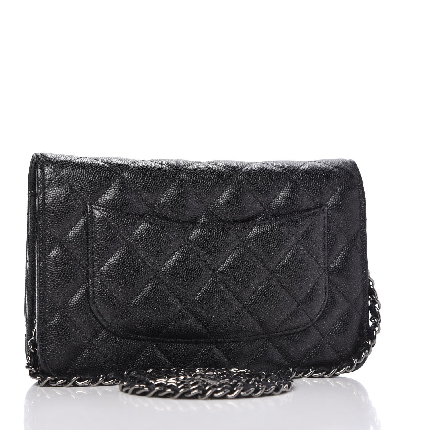 Chanel Caviar Quilted Wallet On Chain WOC Black 3 of 11
