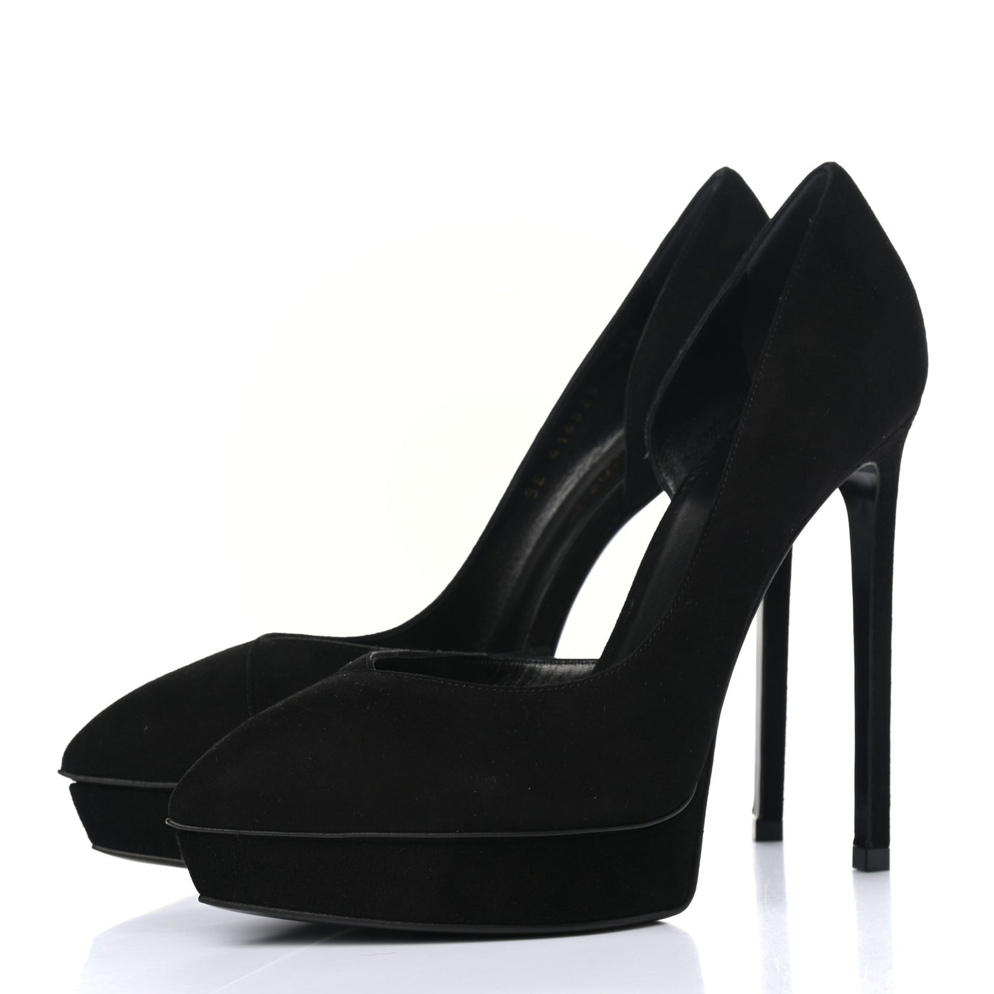 Suede Janis 105 D'Orsay Pumps 37.5 Black