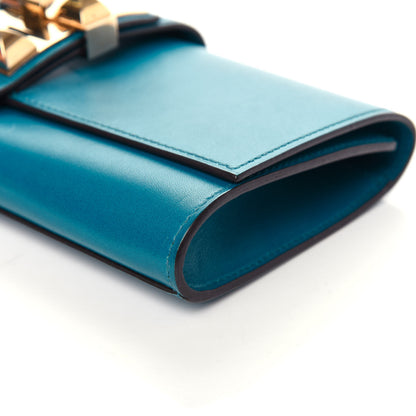 Hermes Tadelakt Medor 23 Clutch Bleu Izmir 9 of 9