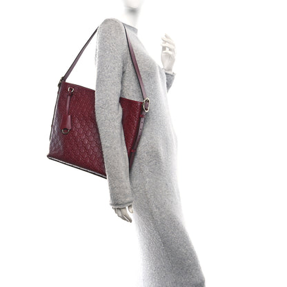 Gucci GG Calfskin Embossed Emblem Medium Shoulder Bag Rose Ancora 2 of 10