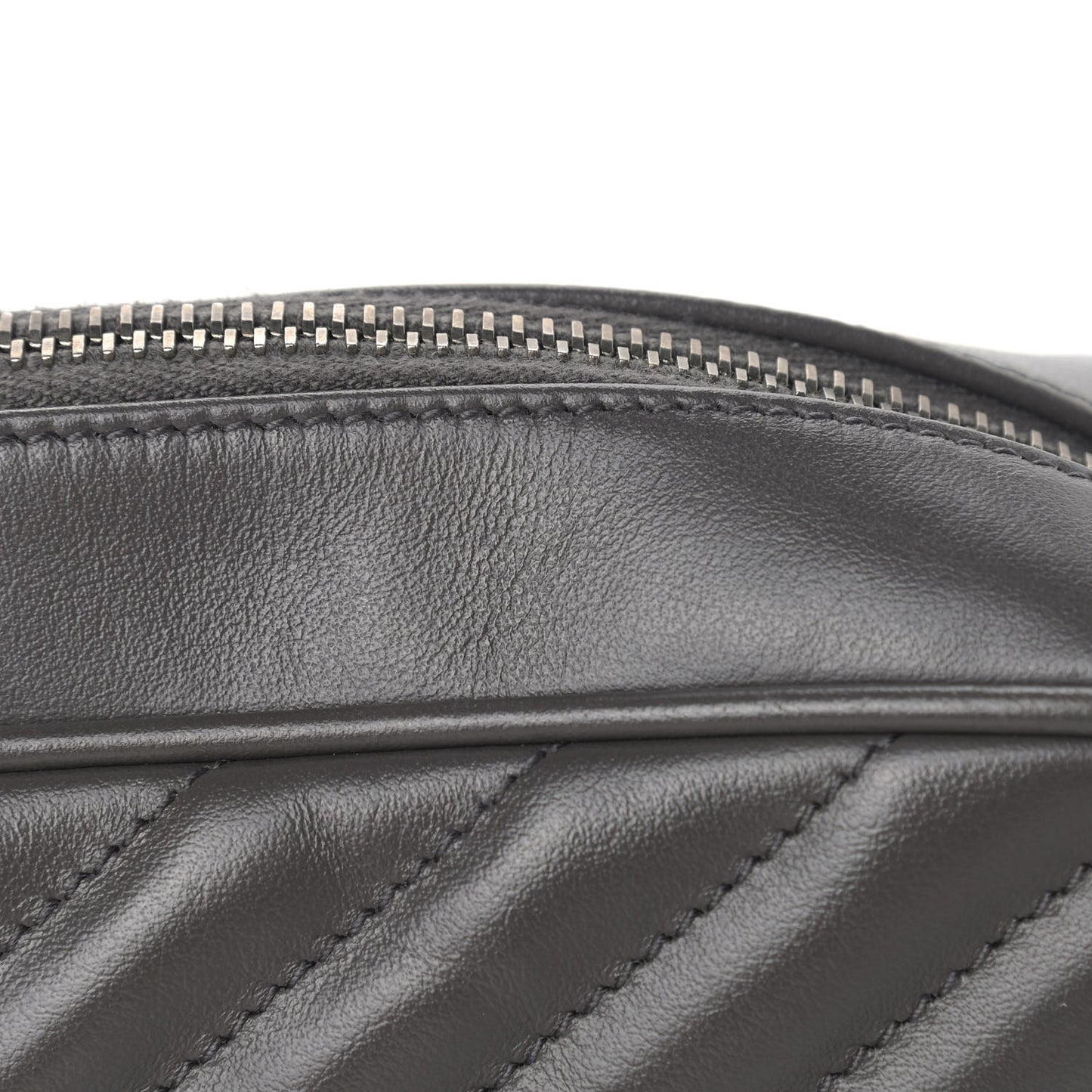Calfskin Matelasse Monogram Lou Camera Bag Grey