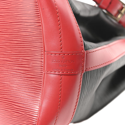 Louis Vuitton Epi Bi-Color Noe Castillan Red Black 6 of 9