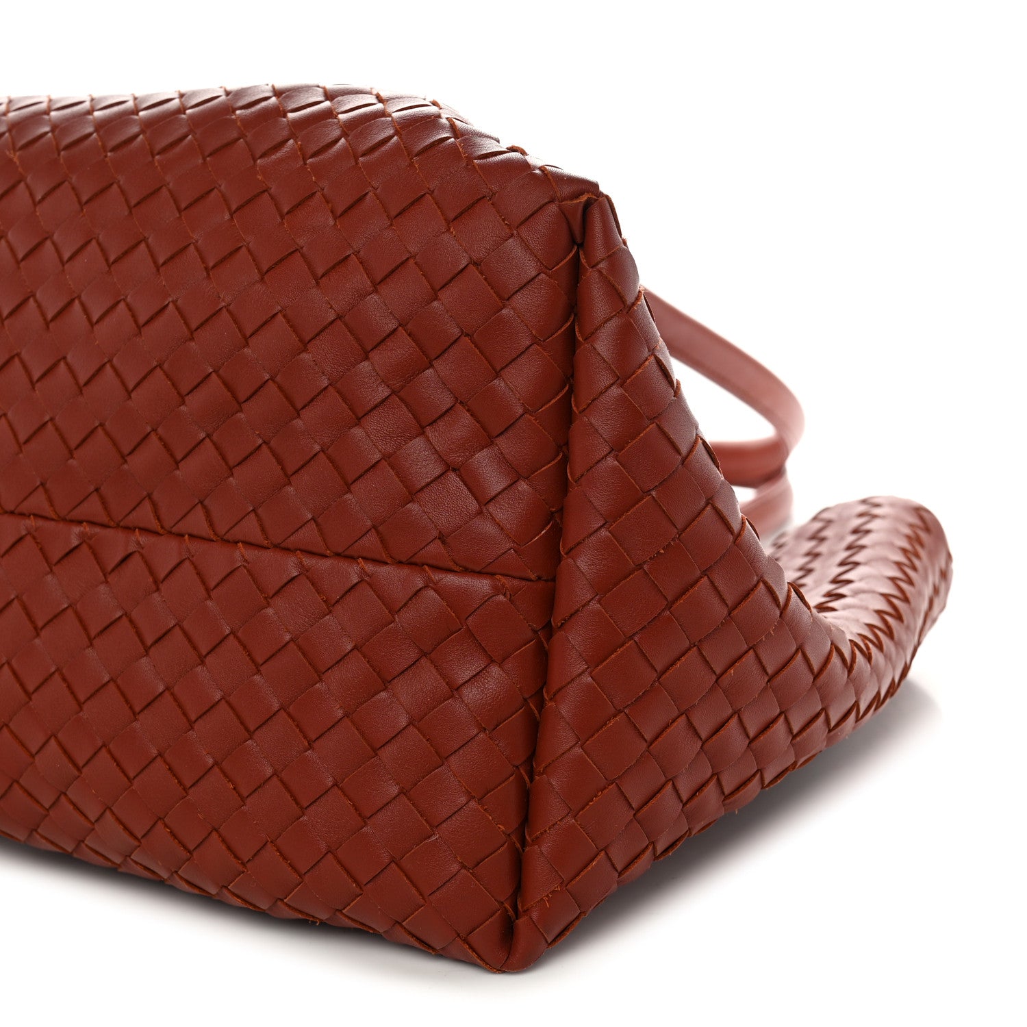 Bottega Veneta Calfskin Intrecciato Large Pinacoteca Reversible Tote Rust Deep Mahogany 10 of 10