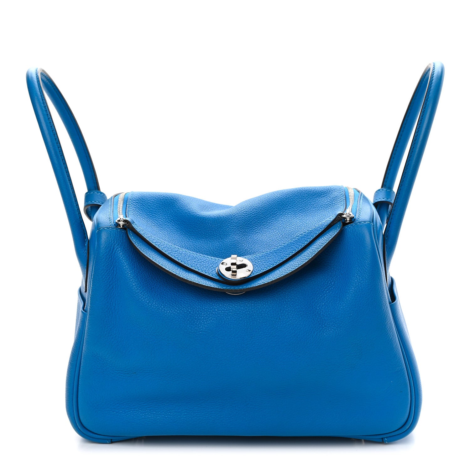 Hermes Taurillon Clemence Lindy 26 Bleu Hydra 1 of 10