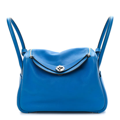 Hermes Taurillon Clemence Lindy 26 Bleu Hydra 1 of 10