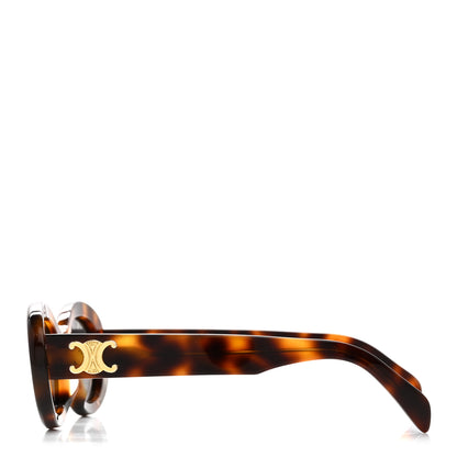 Celine Acetate Triomphe 01 Sunglasses CL 40194U Blonde Havana 3 of 6