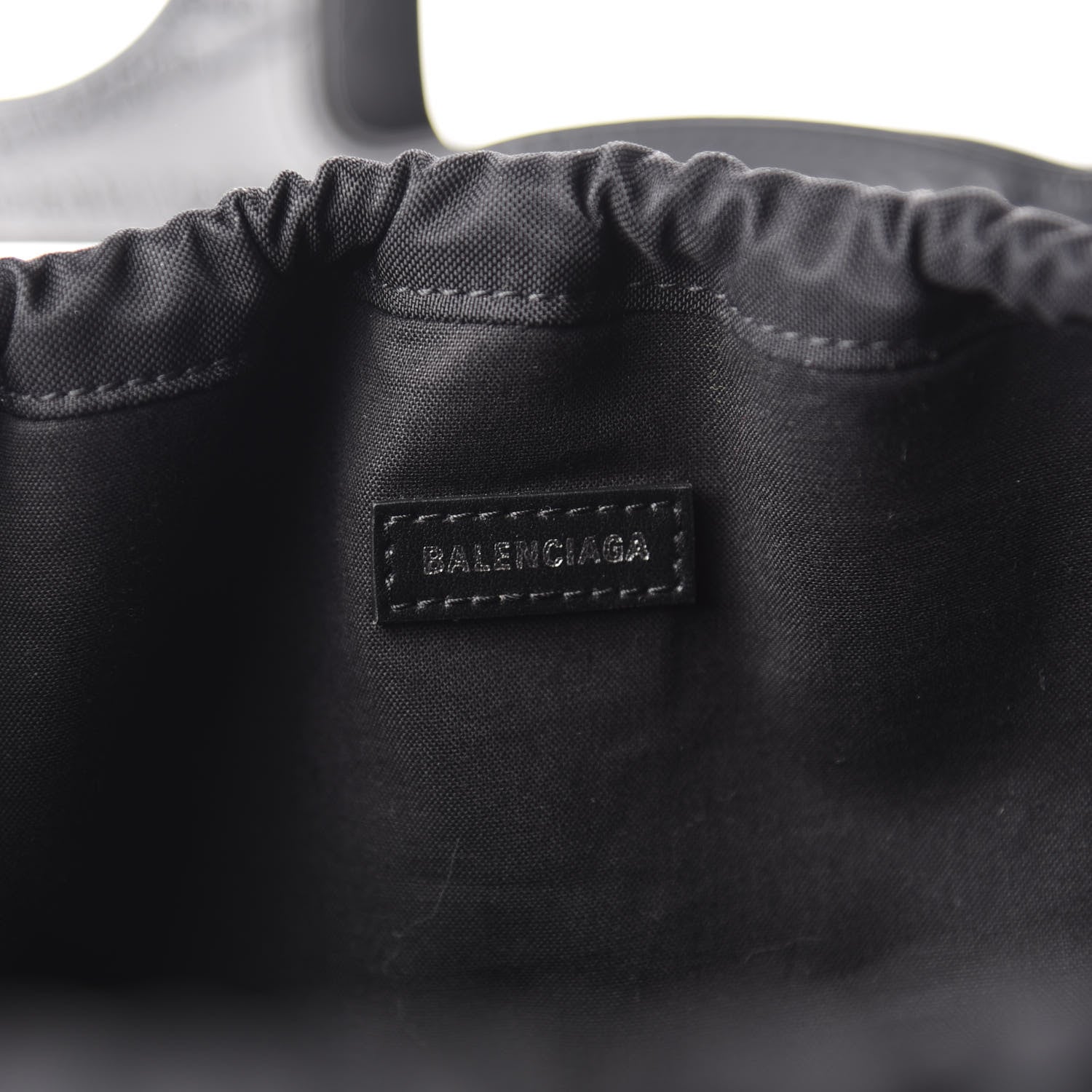 Balenciaga Faux Calfskin Neo Basket Tote Black 9 of 13