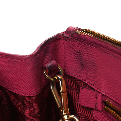 Prada Saffiano Large Galleria Double Zip Tote Peonia 6 of 14