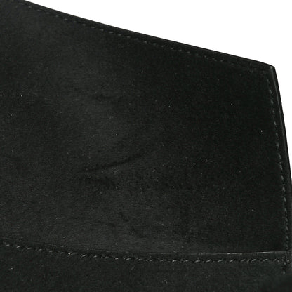 Saint Laurent Canvas Calfskin Teddy Drawstring Shopping Tote White Black 11 of 12