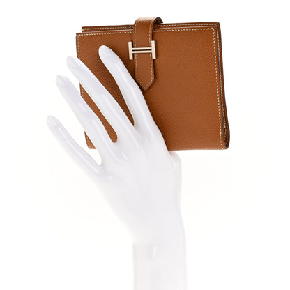 Hermes Epsom Bearn Compact Wallet Gold 2 of 9
