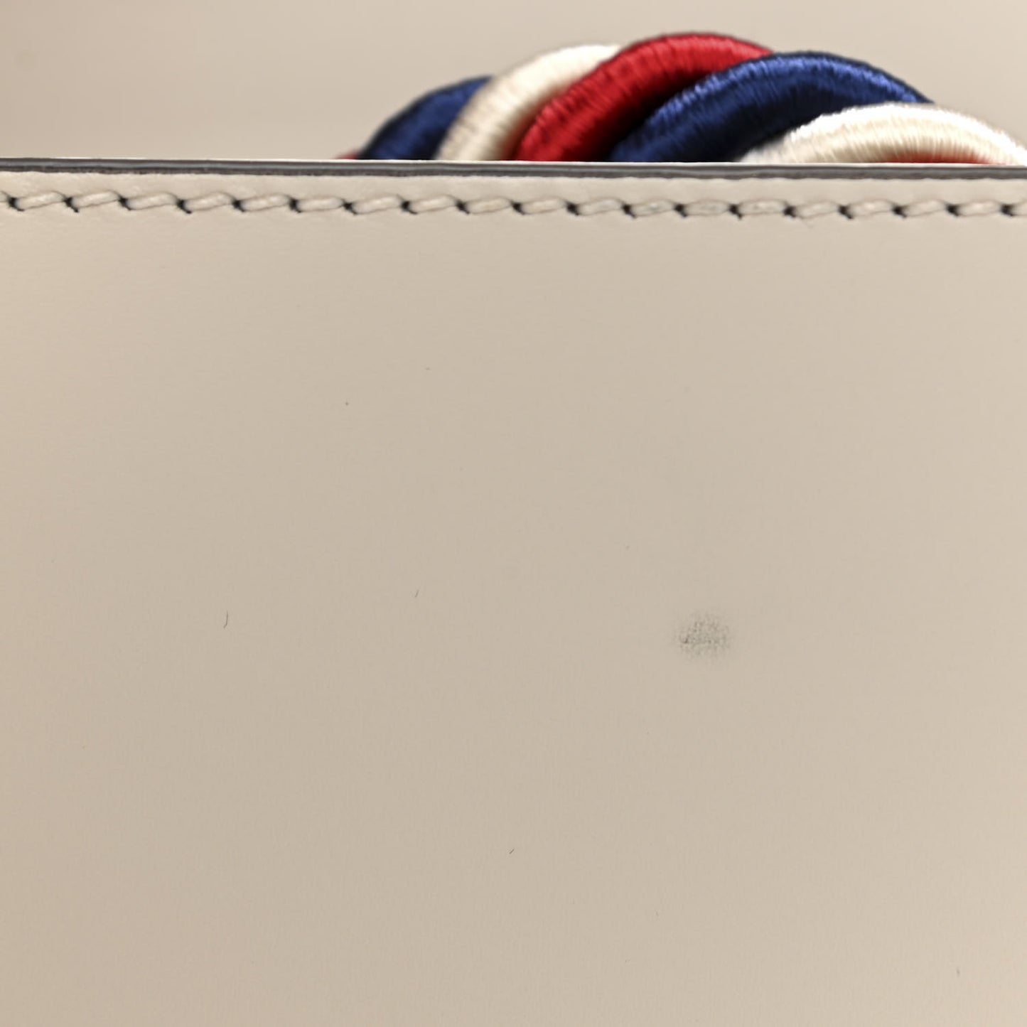 Calfskin Mini Sylvie Top Handle Bag White