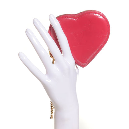 Louis Vuitton Vernis Heart Coin Purse Framboise 2 of 7