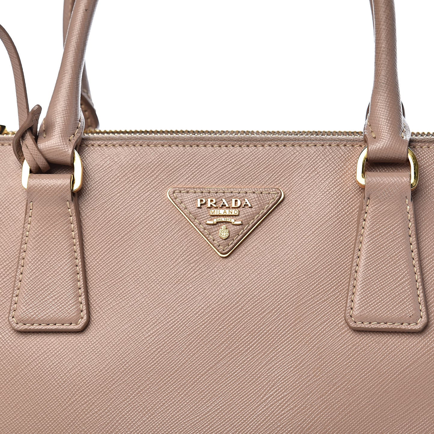 Saffiano Medium Galleria Double Zip Tote Cammeo
