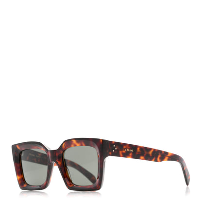 Celine Acetate Square Sunglasses CL40130I Tortoise 1 of 9