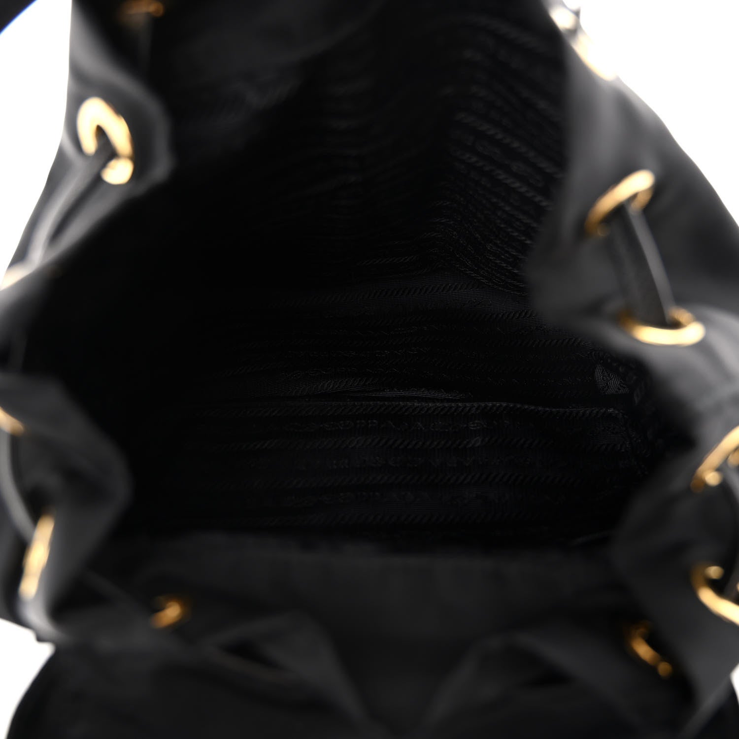 Prada Tessuto Nylon Saffiano Robot Backpack Black Mimosa 5 of 9