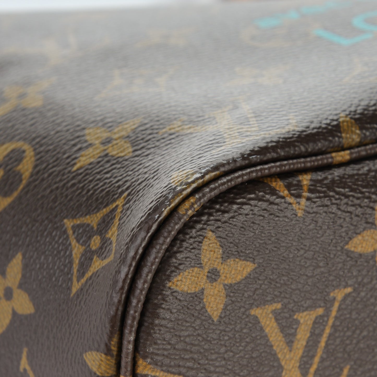 Monogram V Neverfull MM Turquoise