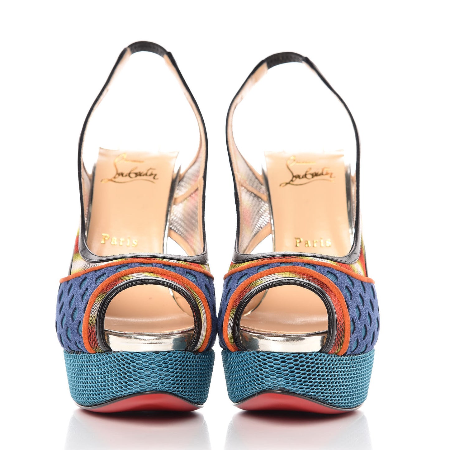 Fishnet Shiny Calfskin Marinadentella 150 Pumps 40 Ocean