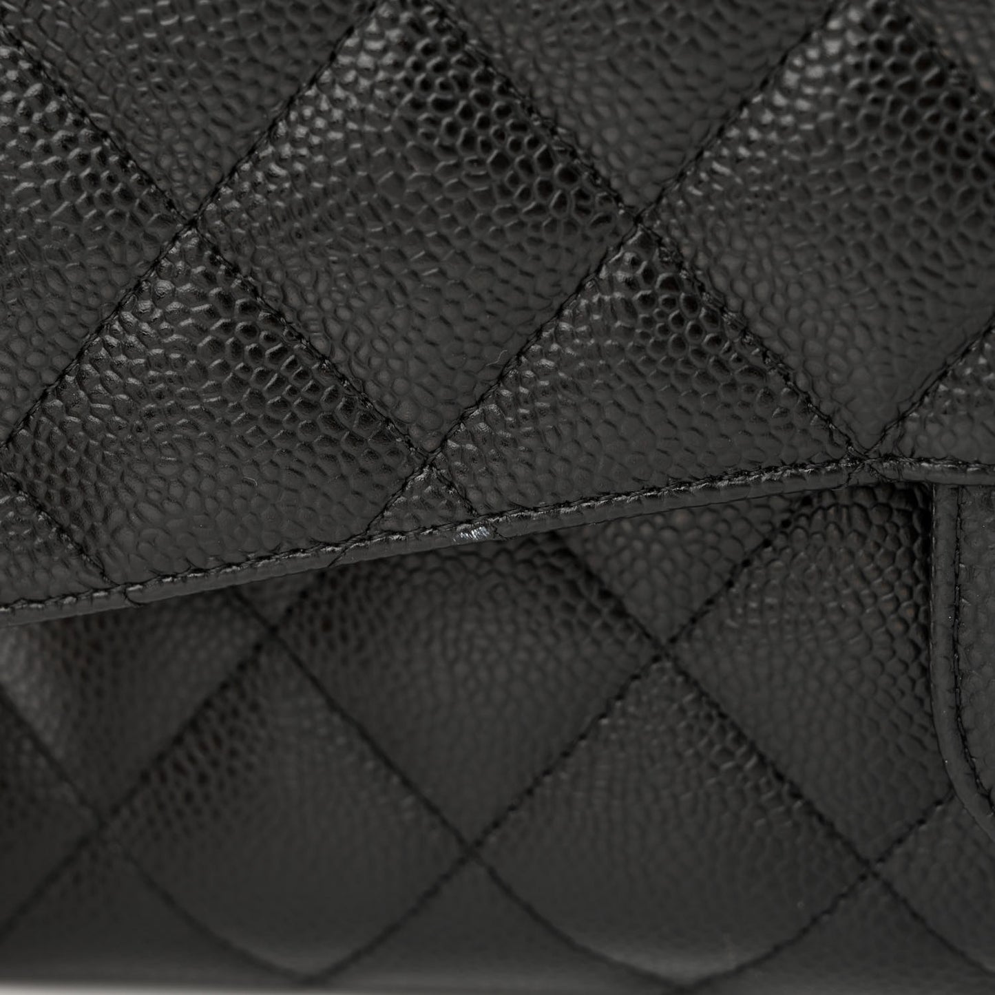 Caviar Quilted Maxi Double Flap Black