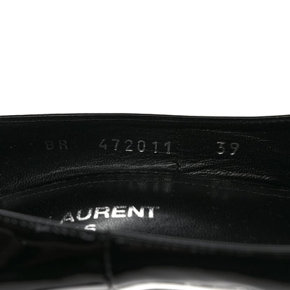 Saint Laurent Patent Opyum 110 Pumps 39 Black Silver 8 of 10