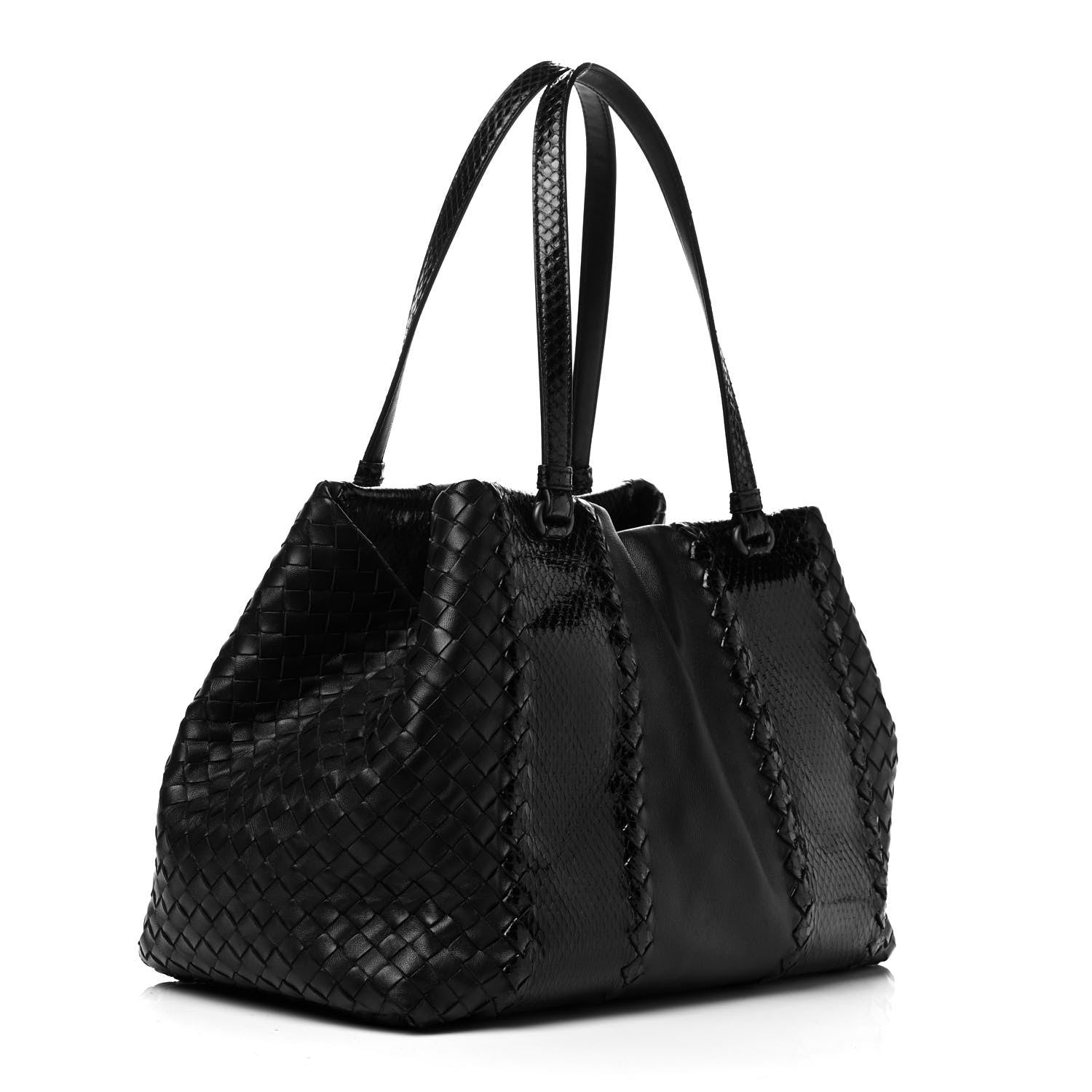 Bottega Veneta Nappa Intrecciato Ayers Medium Tote Black 3 of 9