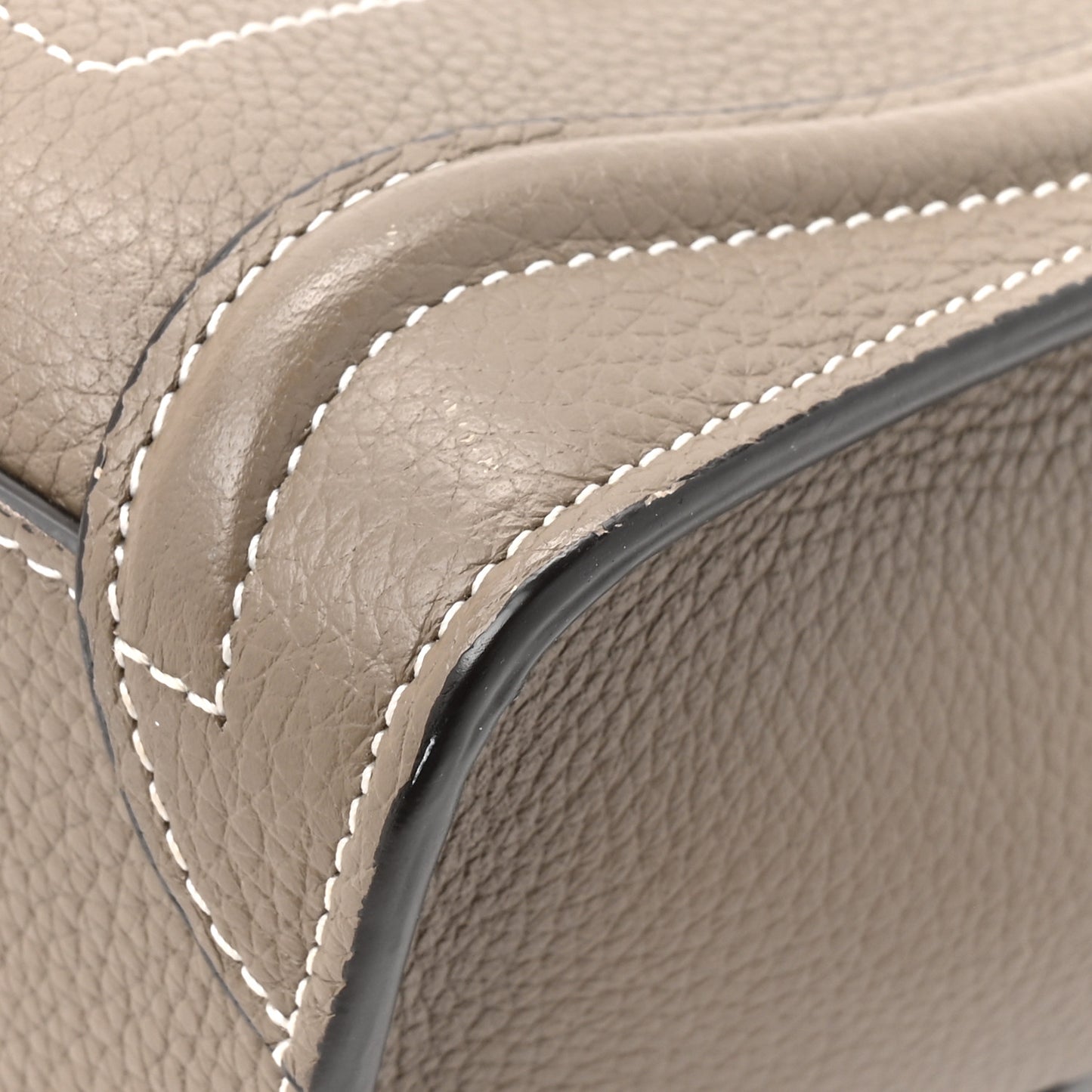 Drummed Calfskin Nano Luggage Souris