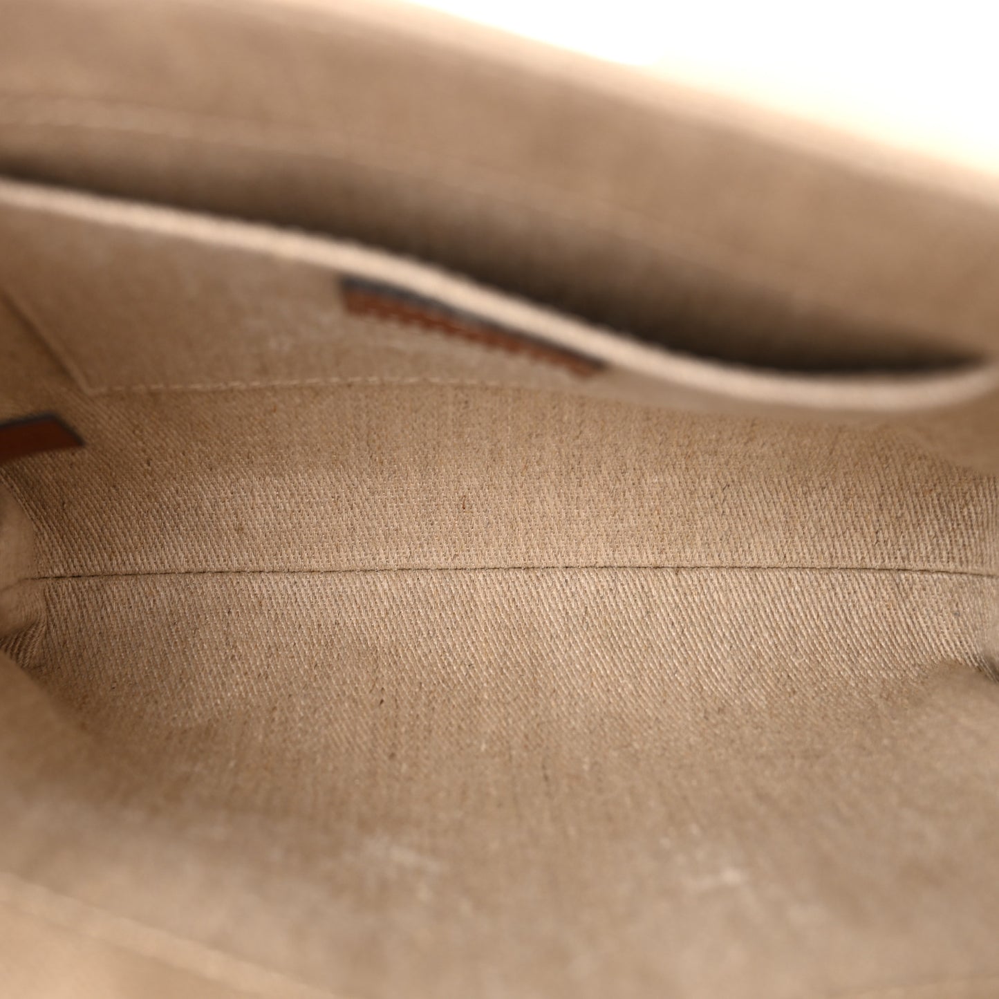 Linen Calfskin Small Woody Ribbon Tote With Strap White Brown