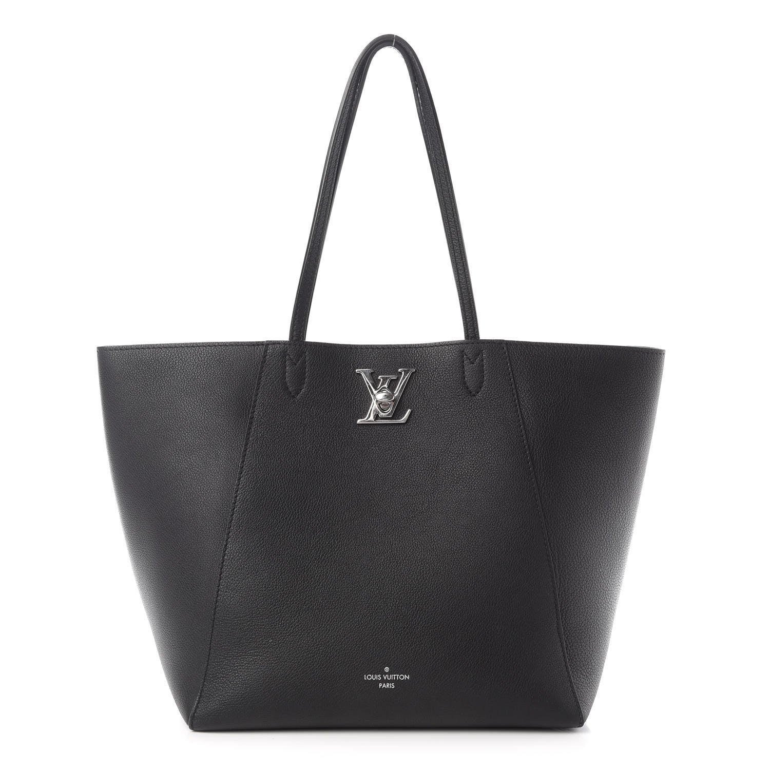 Louis Vuitton Calfskin Lockme Cabas Black 1 of 9