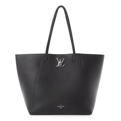 Louis Vuitton Calfskin Lockme Cabas Black 1 of 9