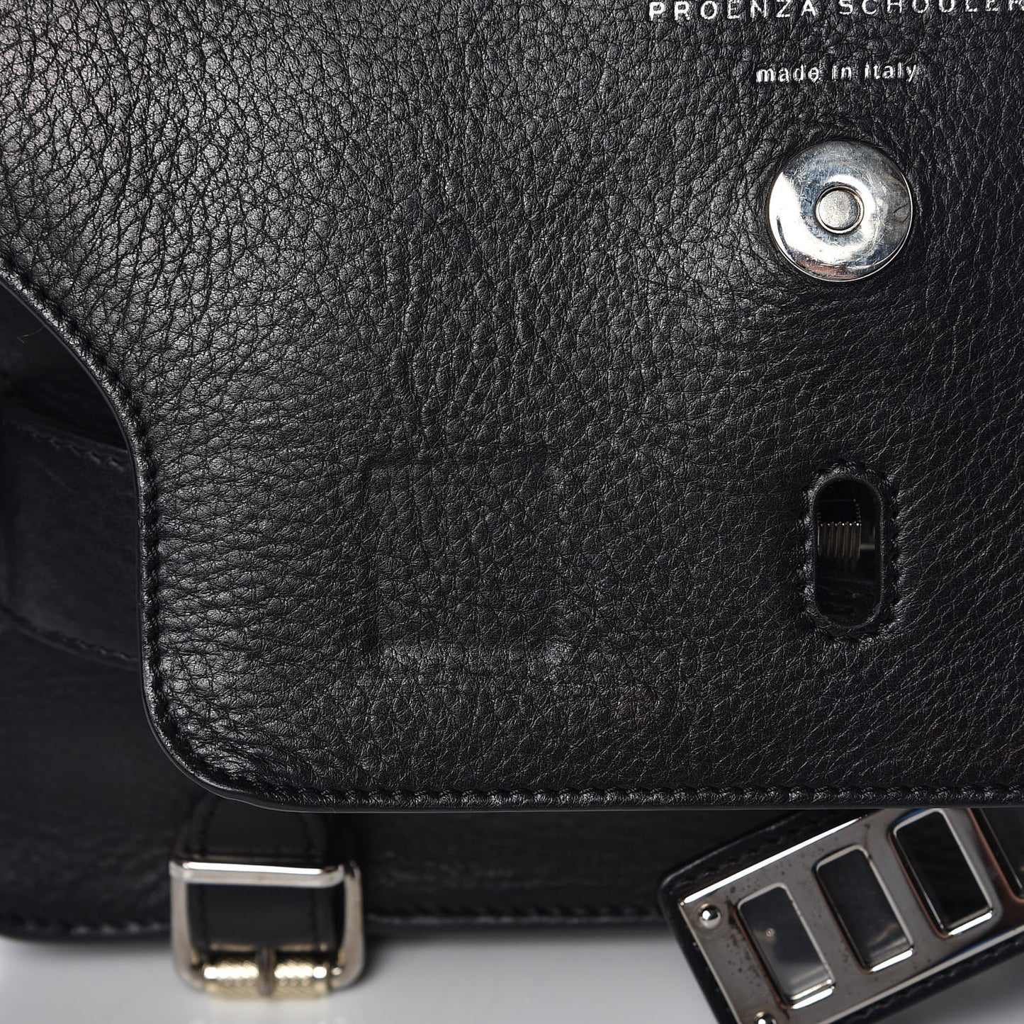 Calfskin PS11 Classic Shoulder Bag Black