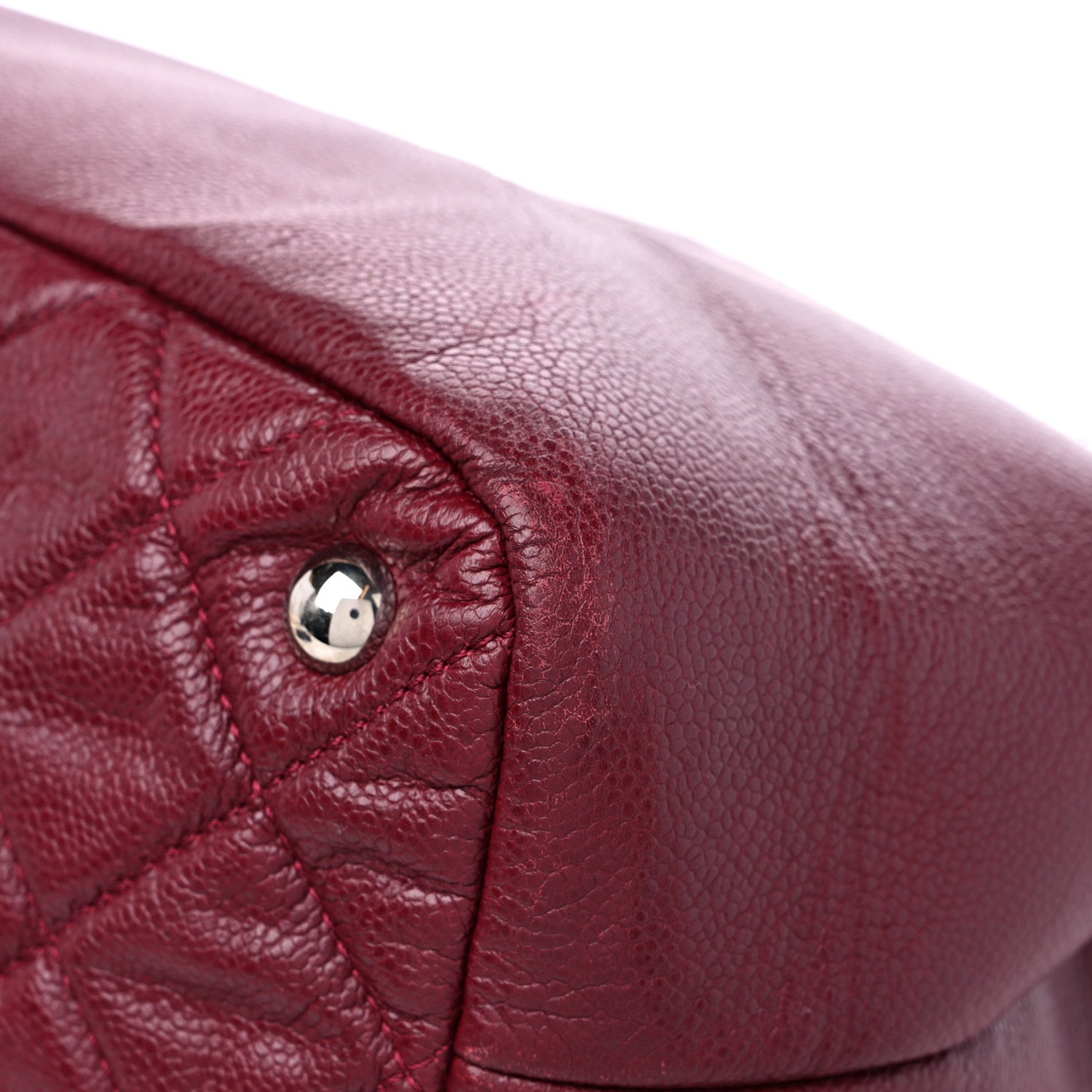Chanel Caviar Quilted Large Timeless CC Soft Tote Dark Red 11 of 13