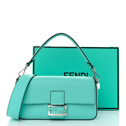 Fendi X TIFFANY Nappa Silver Baguette Blue Tiffany Silver 12 of 12