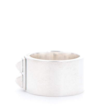 Hermes Sterling Silver Collier De Chien CDC Ring 50 5.25 3 of 5
