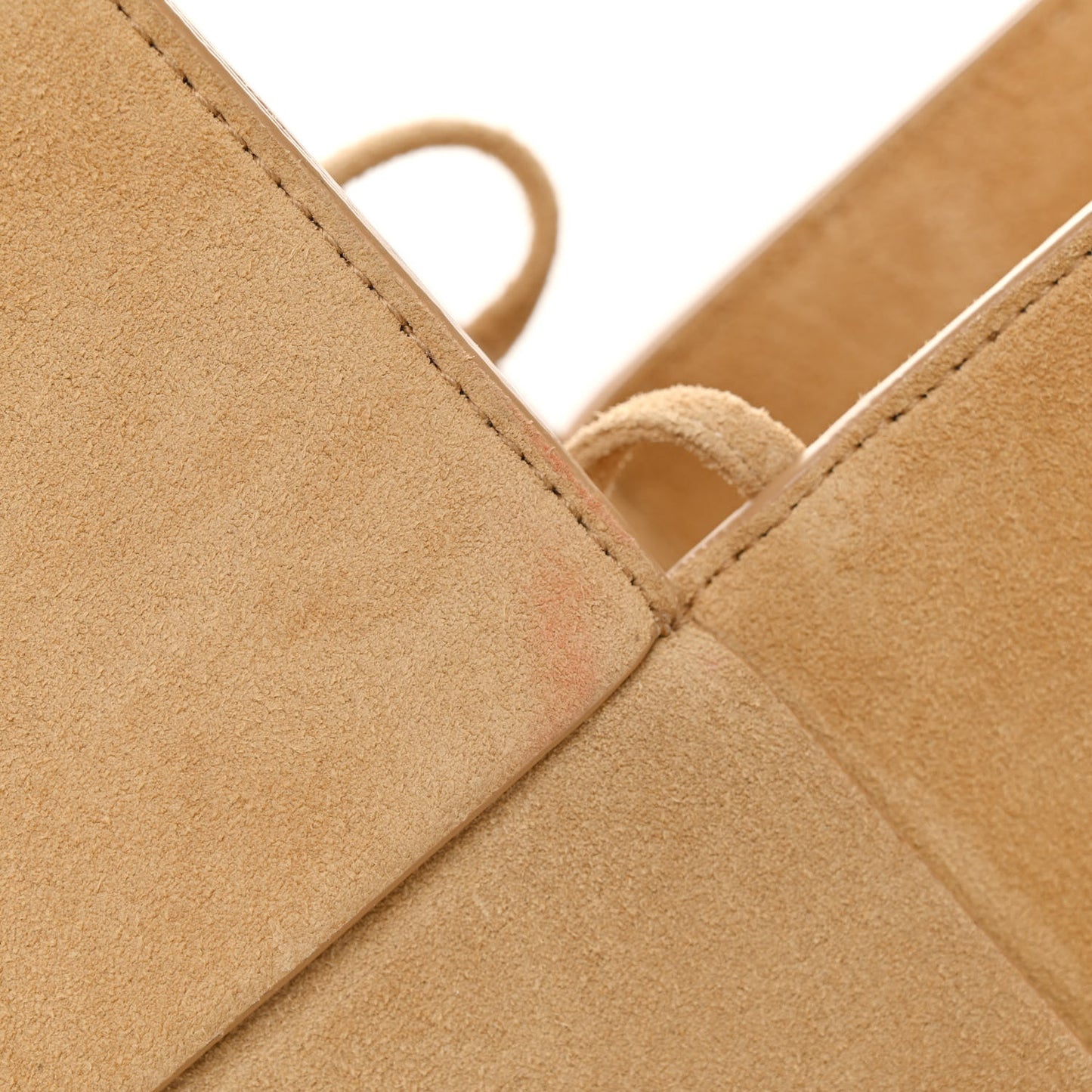 Suede Maxi Intrecciato Tote Cane Sugar Tapioca