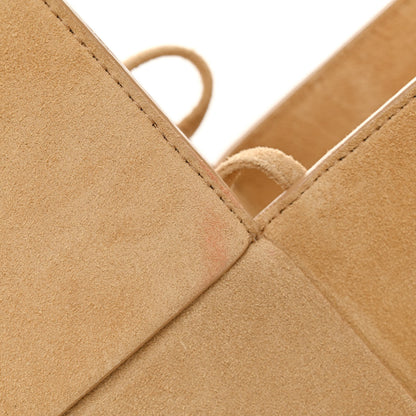 Bottega Veneta Suede Maxi Intrecciato Tote Cane Sugar Tapioca 11 of 11