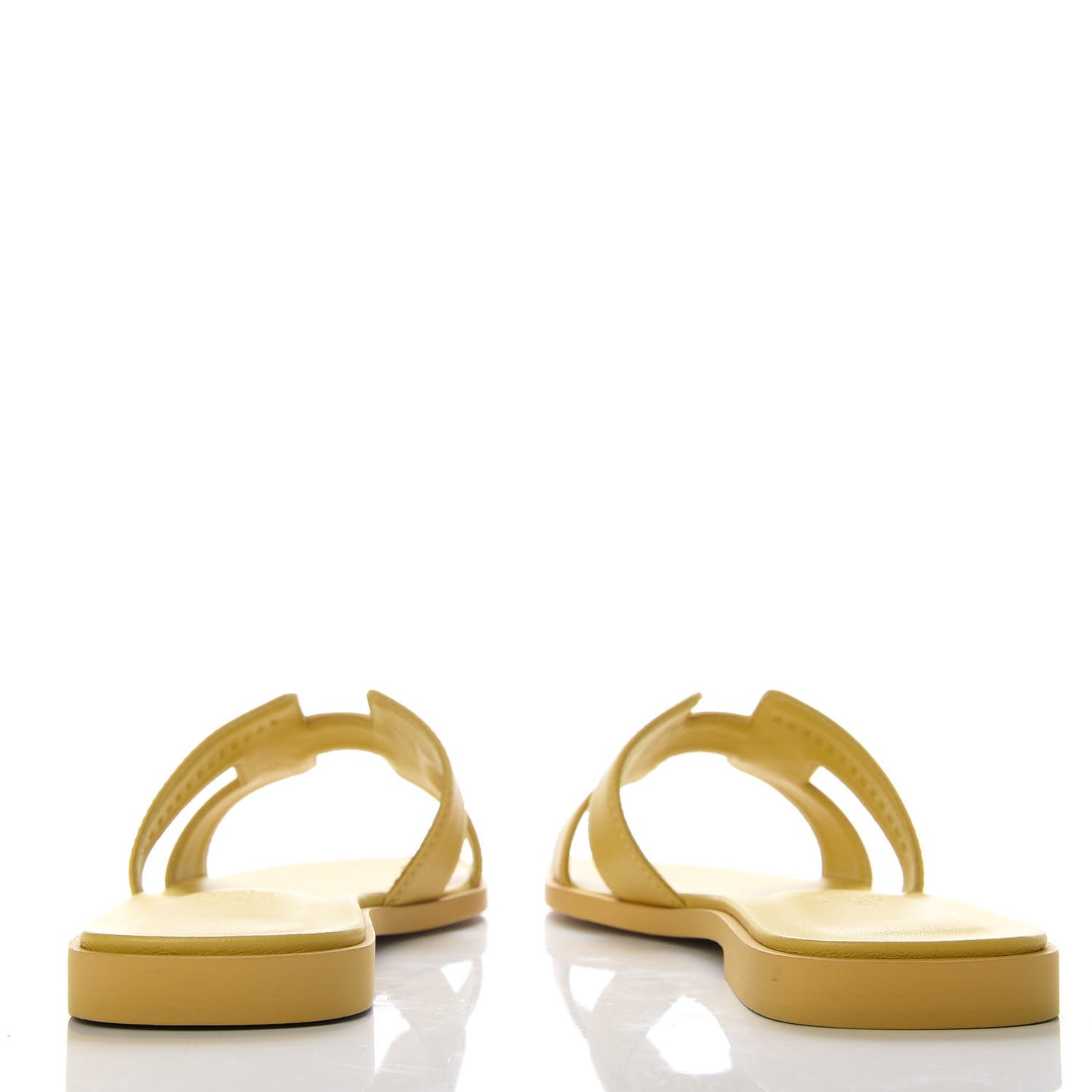Calfskin Oran Sandals 36 Jaune Citron