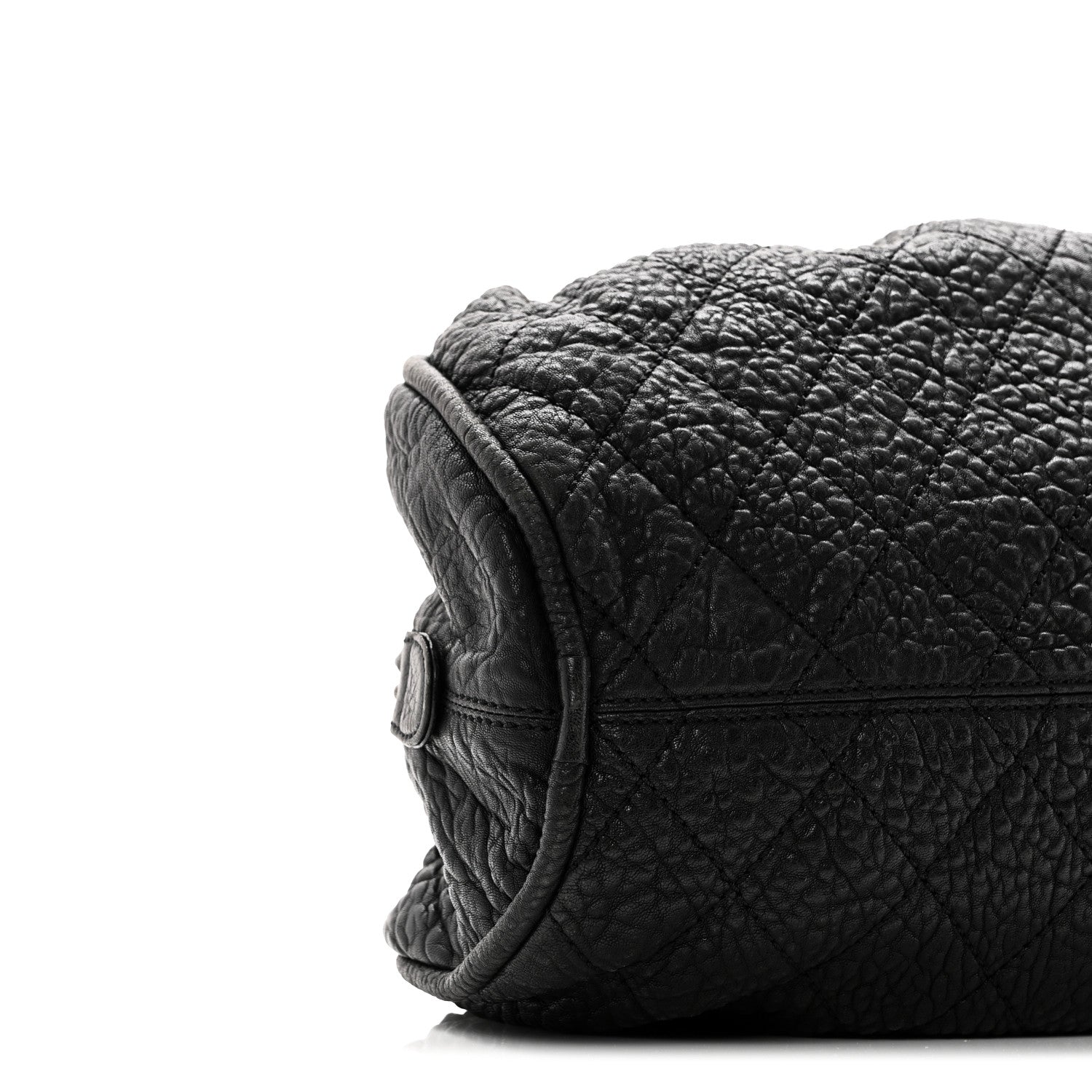 Chanel Distressed Lambskin Le Marais Bowler Black 9 of 10