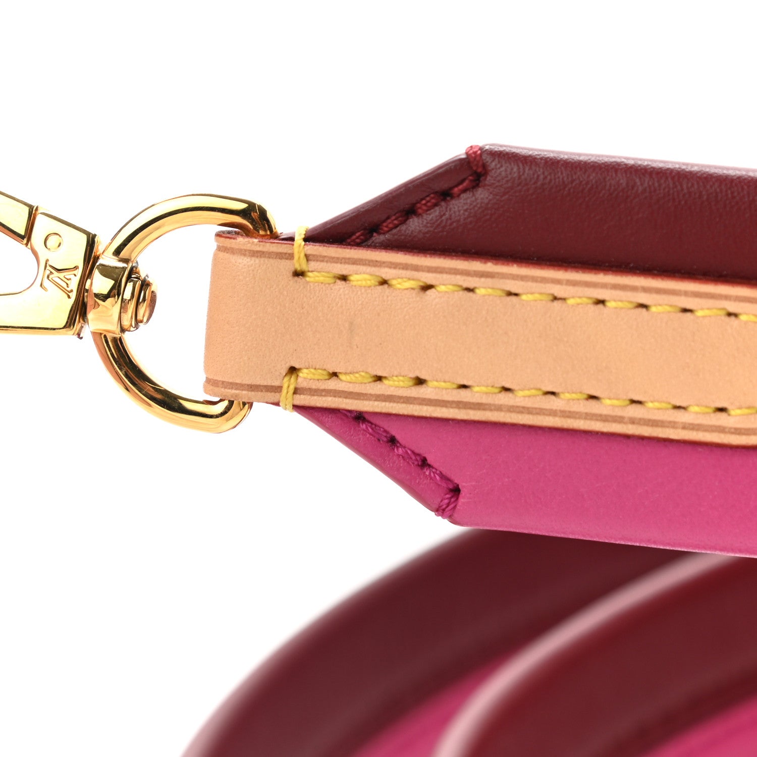 Louis Vuitton Calfskin Cluny BB Shoulder Strap Bordeaux Fuchsia 7 of 9