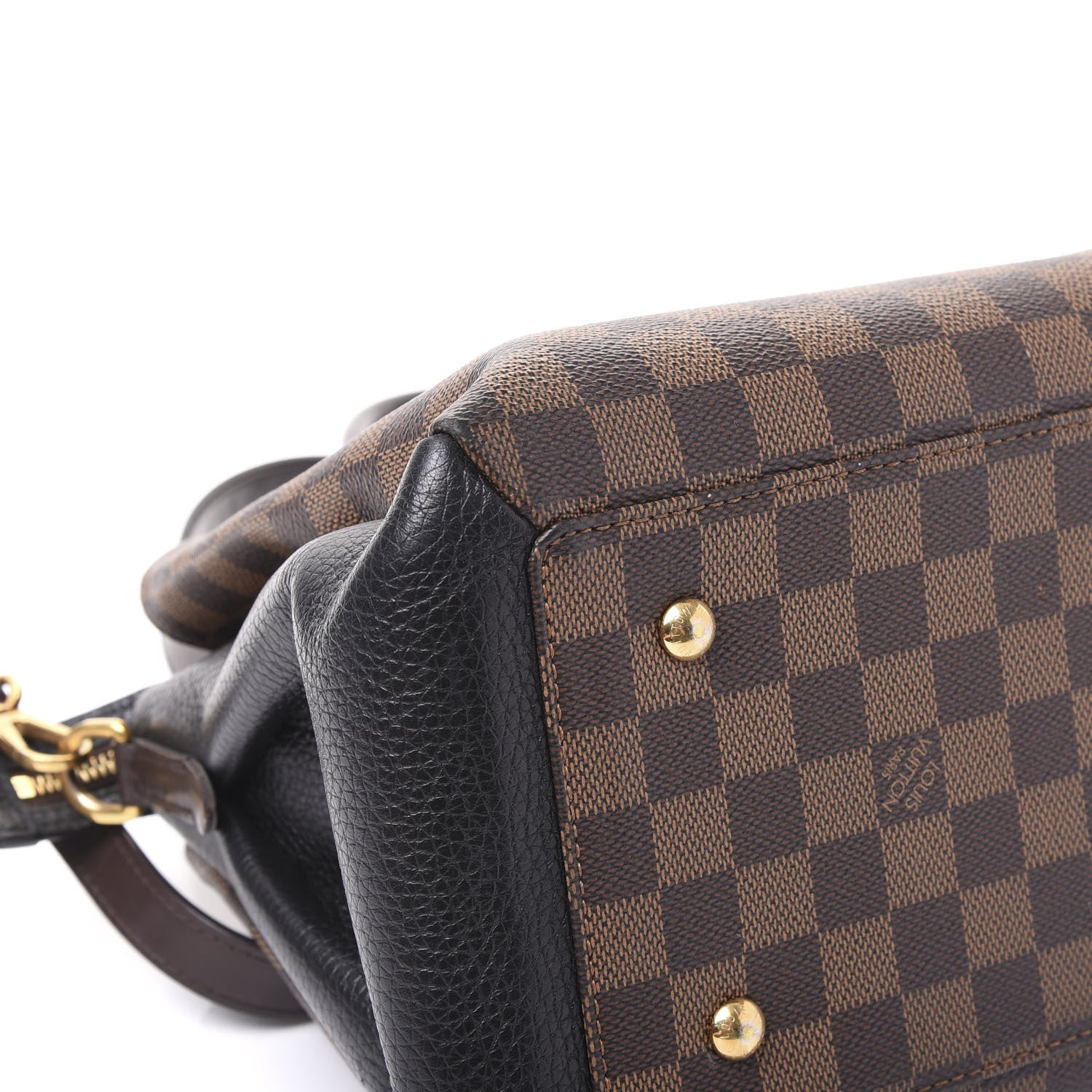 Louis Vuitton Cuir Taurillon Damier Ebene Normandy Black 7 of 14