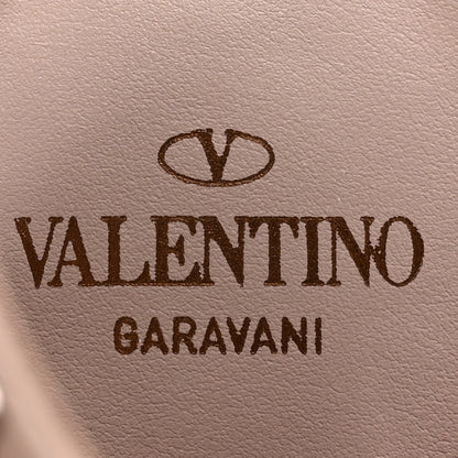 Valentino Garavani X UNDERCOVER Calfskin Rockstud Ankle Strap Low Heel Pumps 38 Poudre 7 of 10
