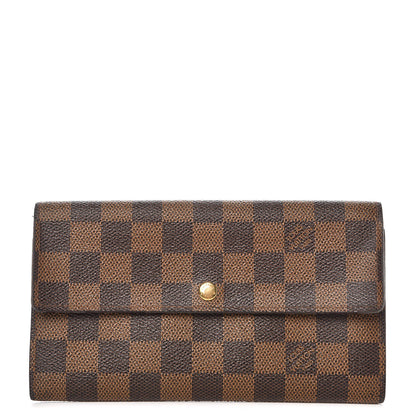 Louis Vuitton Damier Ebene Sarah Wallet 1 of 10