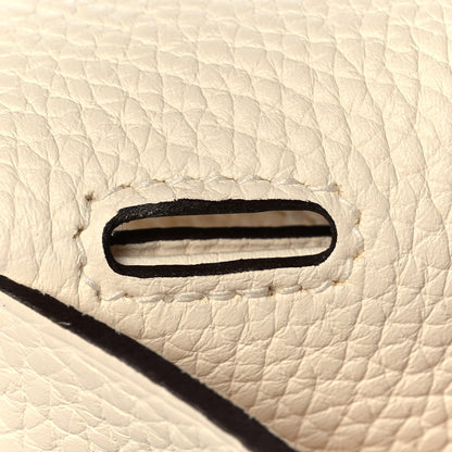 Hermes Taurillon Clemence Halzan 31 GM Nata 14 of 23