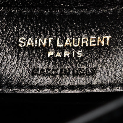 Saint Laurent Grain de Poudre Mini Classic Monogram Cassandra Top Handle Black 6 of 11