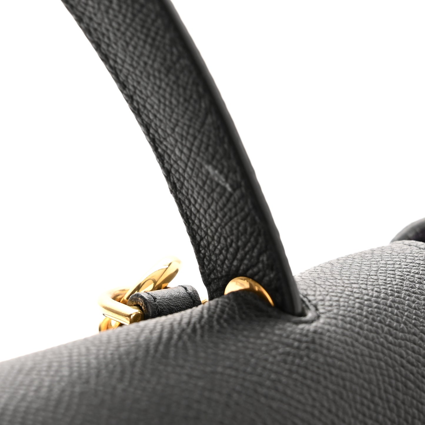 Grained Calfskin Mini Belt Bag Black