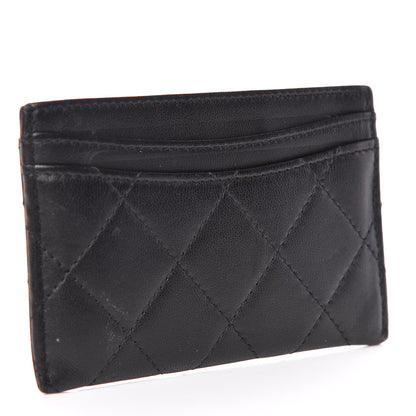 Chanel Lambskin Quilted Card Holder Black 3 of 9