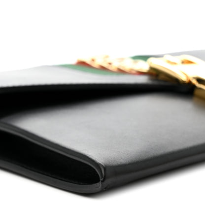 Gucci Calfskin Small Sylvie Wristlet Clutch Black 11 of 14