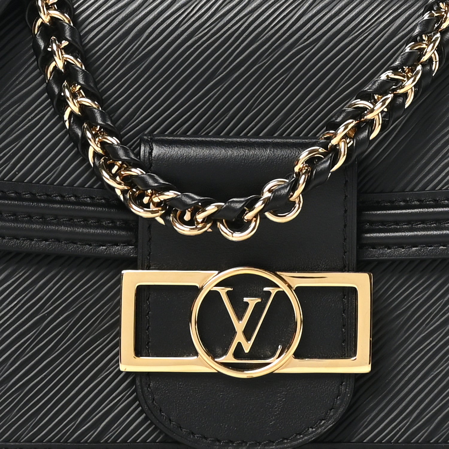 Louis Vuitton Epi Mini Dauphine Black 7 of 10