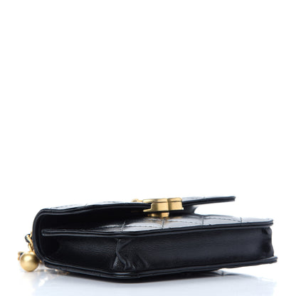 Chanel Calfskin Quilted Perfect Fit Coin Purse With Chain Black 4 of 10