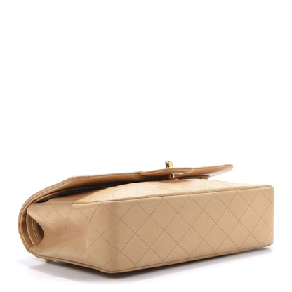 Chanel Lambskin Quilted Medium Double Flap Beige 4 of 12