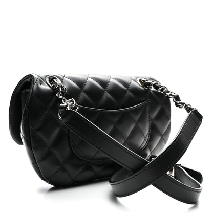 Chanel Calfskin Quilted CC Uniform Flap Belt Bag Black 3 of 10